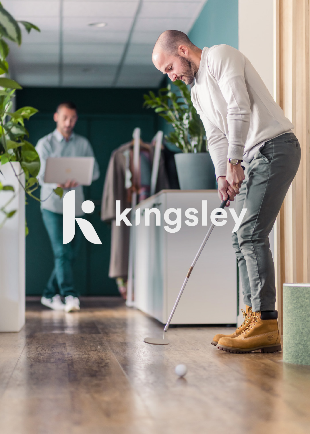 Kingsley partner chasseur de tête recrutement belgique benelux rebranding identité graphique agence de communication branding fiftyfifty