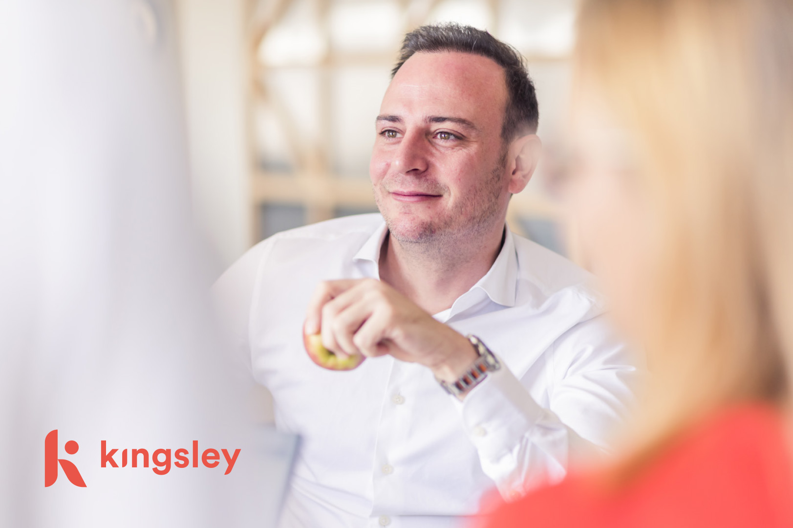 Kingsley partner chasseur de tête recrutement belgique benelux rebranding identité graphique agence de communication branding fiftyfifty